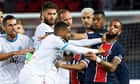 neymar-among-five-red-cards-after-brawl-as-marseille-win-at-champions-psg