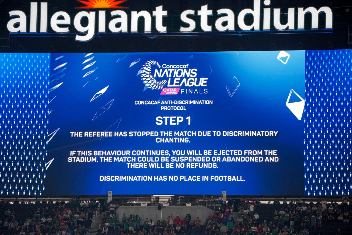 Allegiant Stadium's video screen being repositioned 